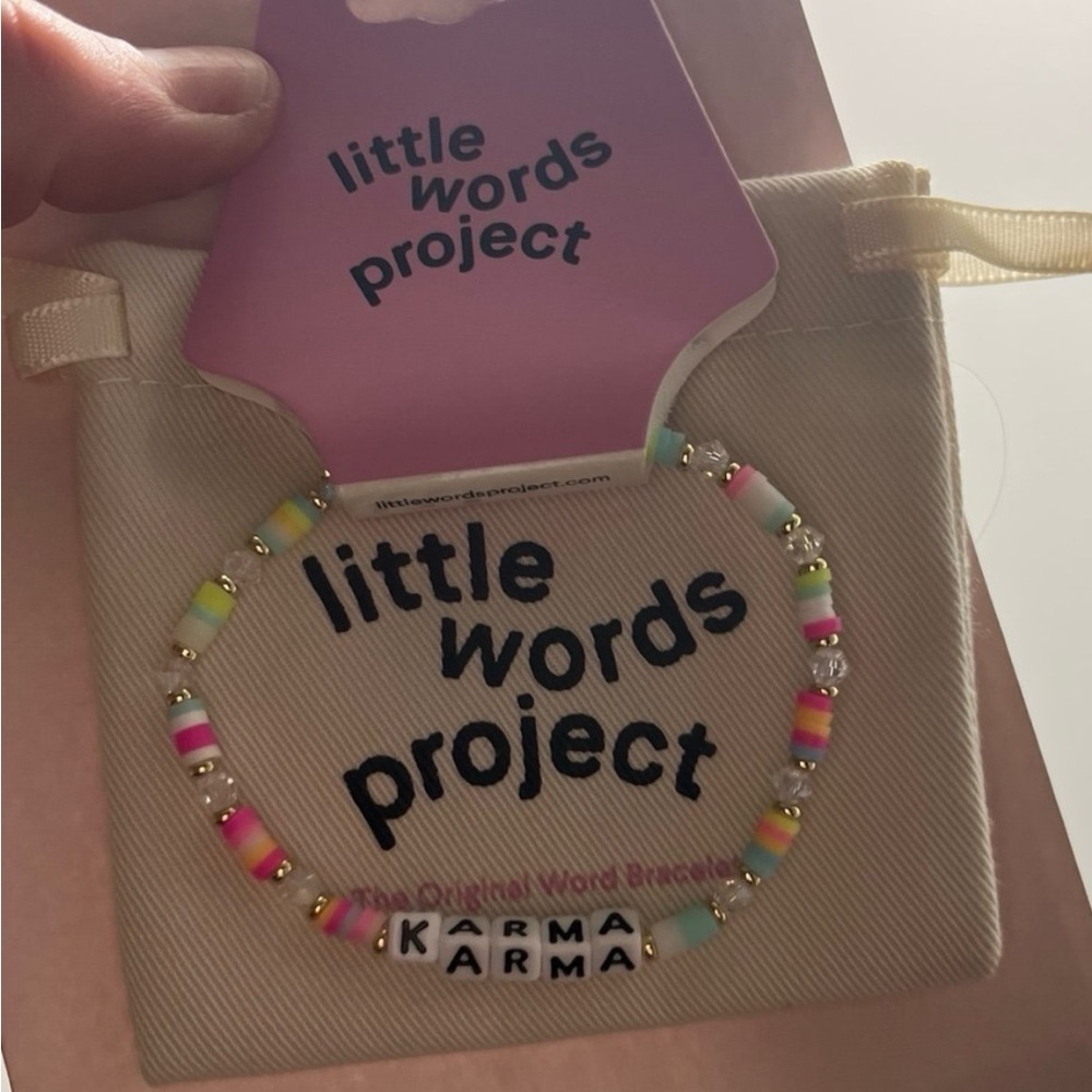 New Little Words Project Karma Beaded Bracelet
